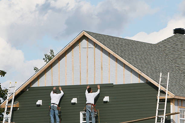 Professional Emergency Siding Repair technician working in Monmouth Junction, NJ